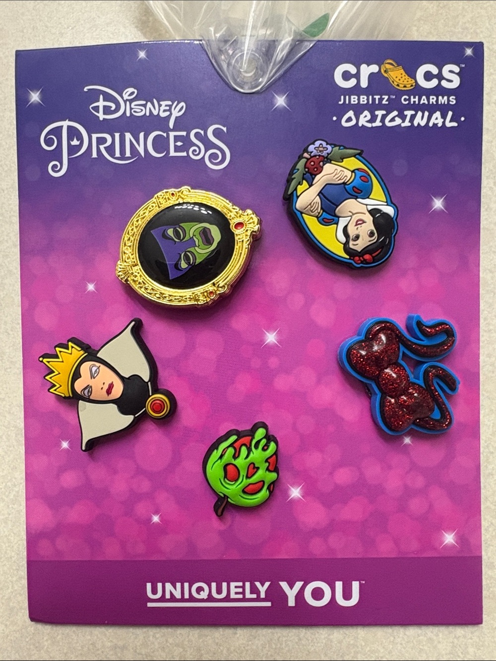 CROCS Disney Princess Jibbitz Charms - Snow White & Evil Queen Set, NWT